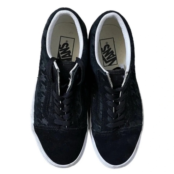 VANS Houndstoothembs Old School Black Sneakers Size 7 - Picture 6 of 13